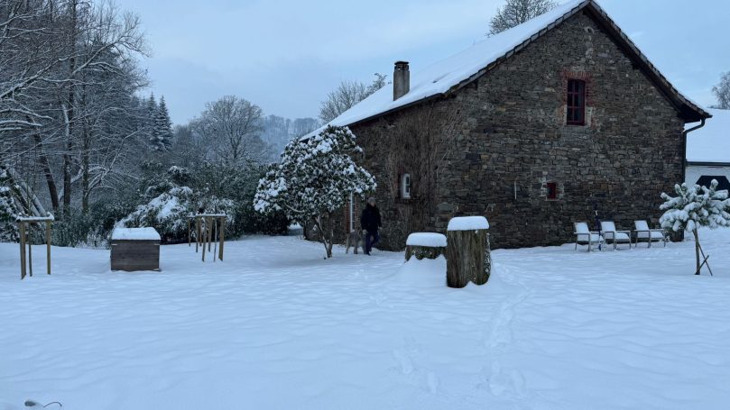 Das Steinhaus im Winter 